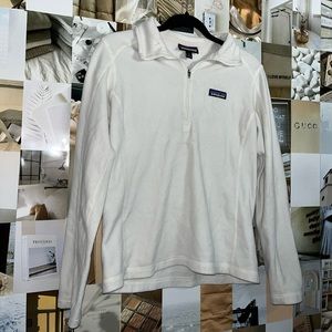 White Quarter-Zip Patagonia Sweater